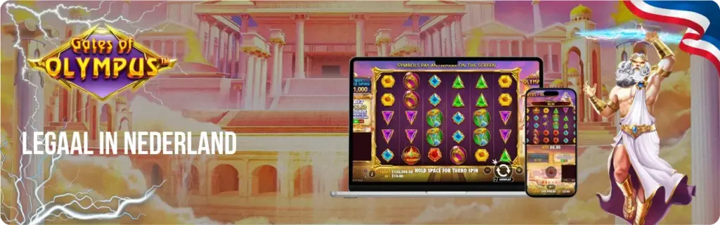 Gates of Olympus legaal spelen in Nederland bij KSA-gelicentieerde casino's